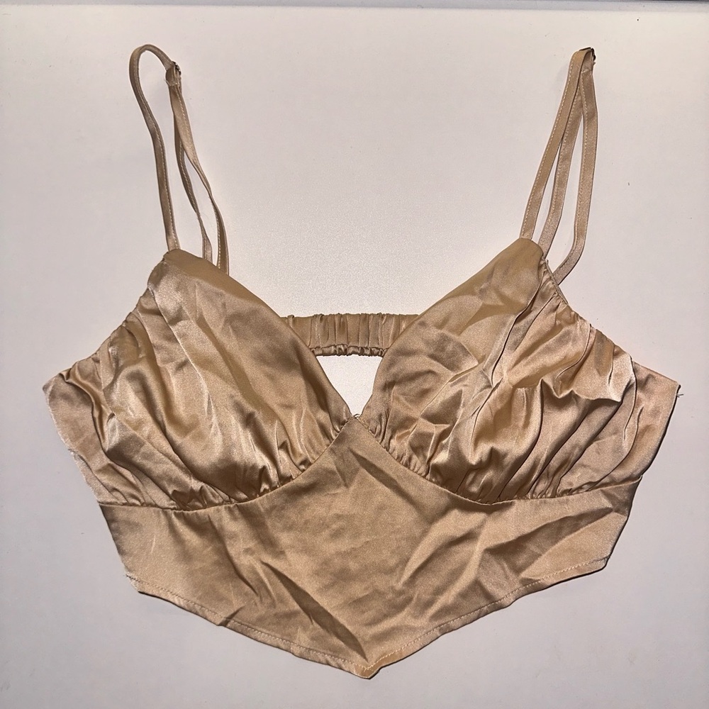 champagne crop top